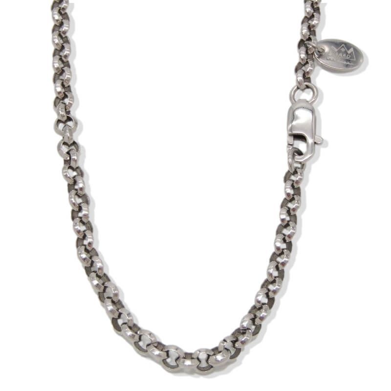 美品 SAAD サード ネックレス チェーン ロール 50cm 5mm幅 ステンレス