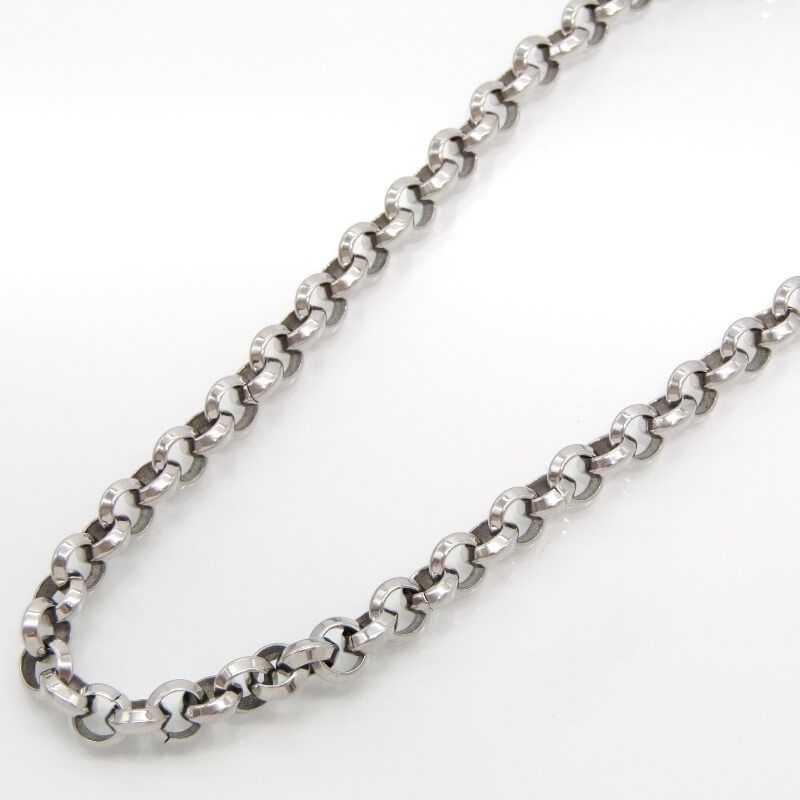 美品 SAAD サード ネックレス チェーン ロール 50cm 5mm幅 ステンレス