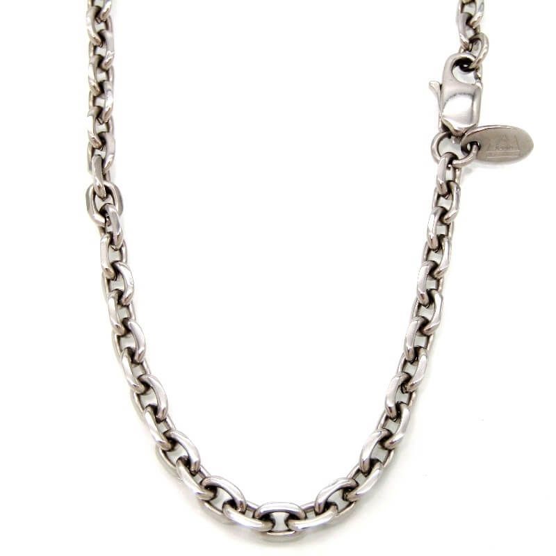 SAAD サード ネックレス チェーン あずき 55cm 4.5mm幅 ステンレス SS