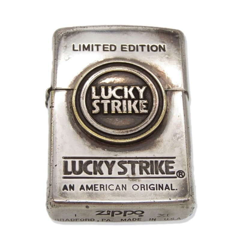 ZIPPO ジッポー LUCKY STRIKE 1995年製 ラッキーストライク LIMITED EDITION 3 Dメタルロゴ