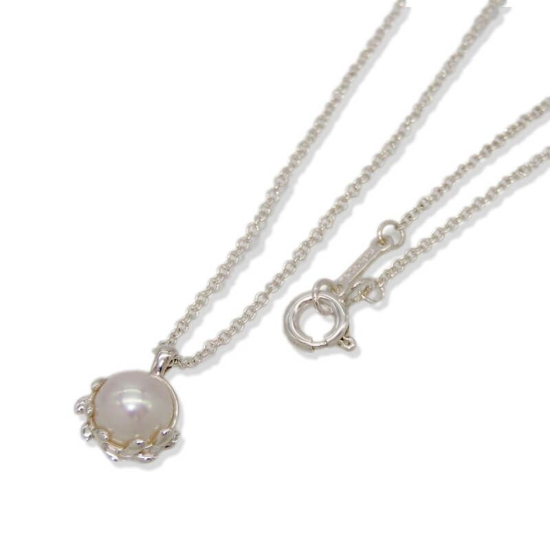 Tiffany-Co. ティファニー ネックレス オリーブ パール パロマ ピカソ スターリングシルバー フレッシュウォーターパール