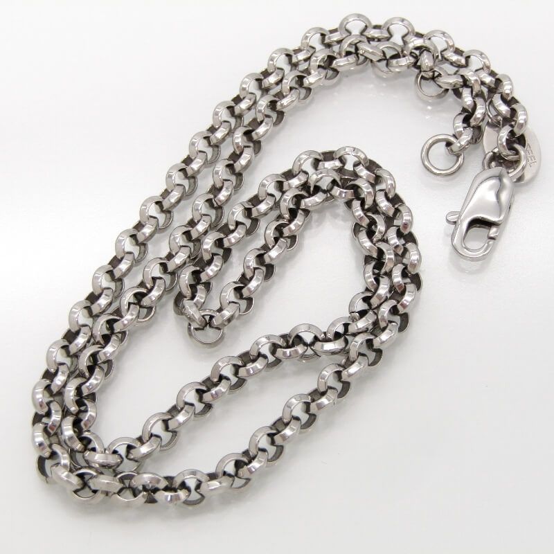 美品 SAAD サード ネックレス チェーン ロール 50cm 5mm幅 ステンレス