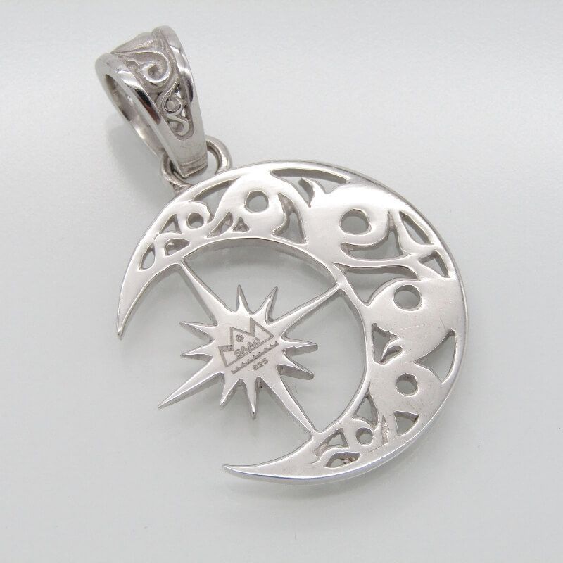 SAAD サード ペンダント P-444-S 三日月 太陽神 ムーン サンシンボル