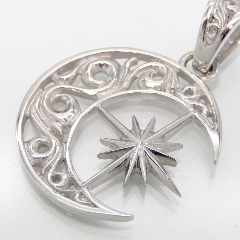 SAAD サード ペンダント P-444-S 三日月 太陽神 ムーン サンシンボル