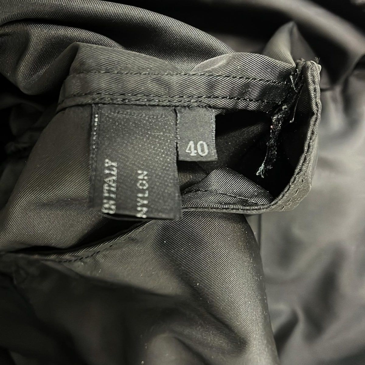 プラダ PRADA ブルゾン サイズ40 M - 黒 レディース 長袖/ジップアップ 