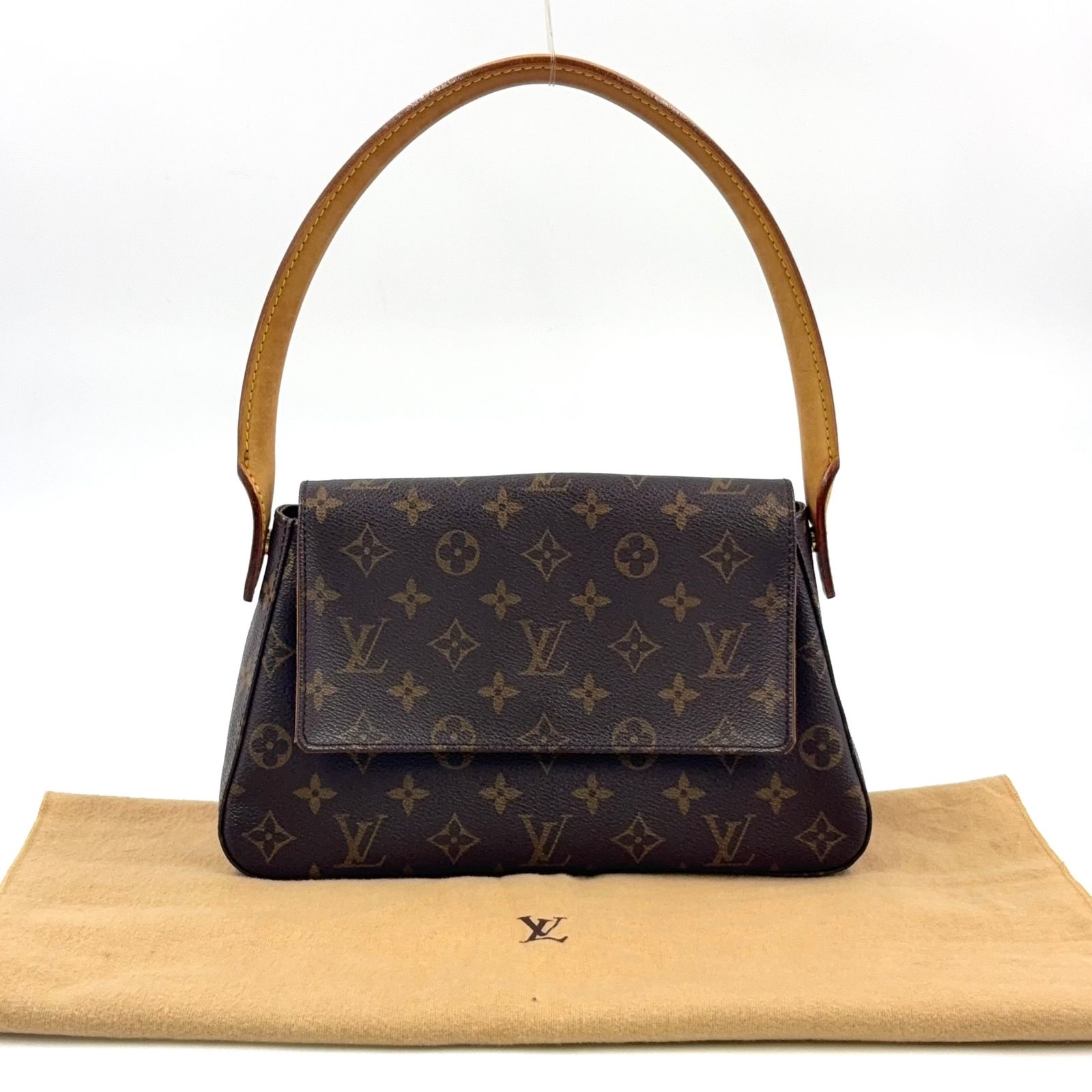 Louis Vuitton モノグラム ミニルーピング ルイヴィトンミニルーピング USA製 14145 ブラウン レディース