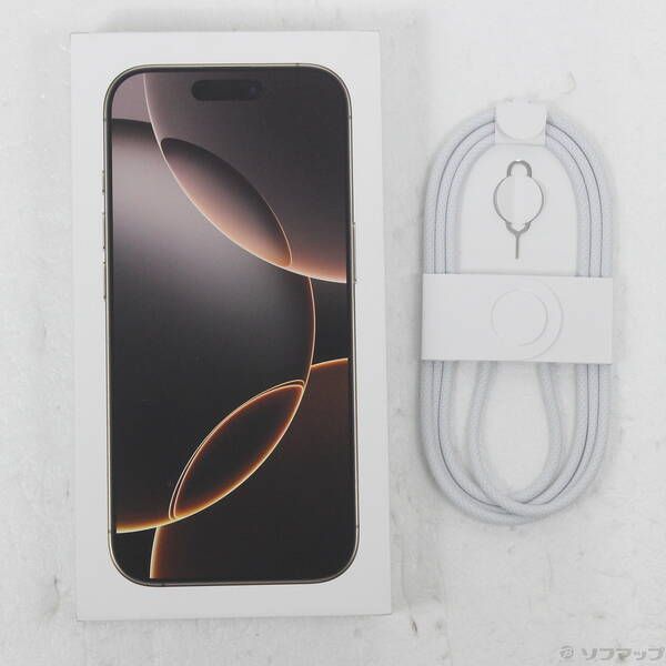 中古品〕 iPhone16 Pro 256GB デザートチタニウム MYN23J／A SIMフリー