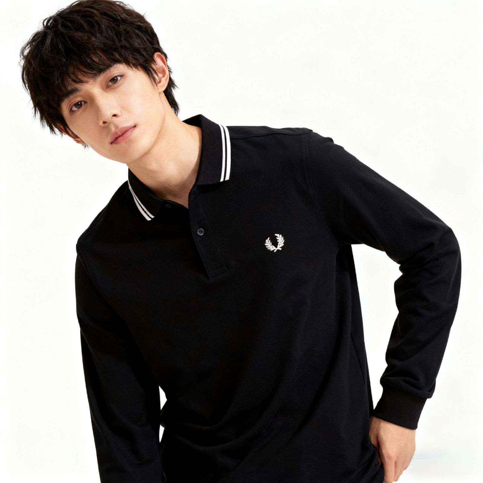 フレッドペリー FRED PERRY メンズ ロングスリーブ ツイン ティップド