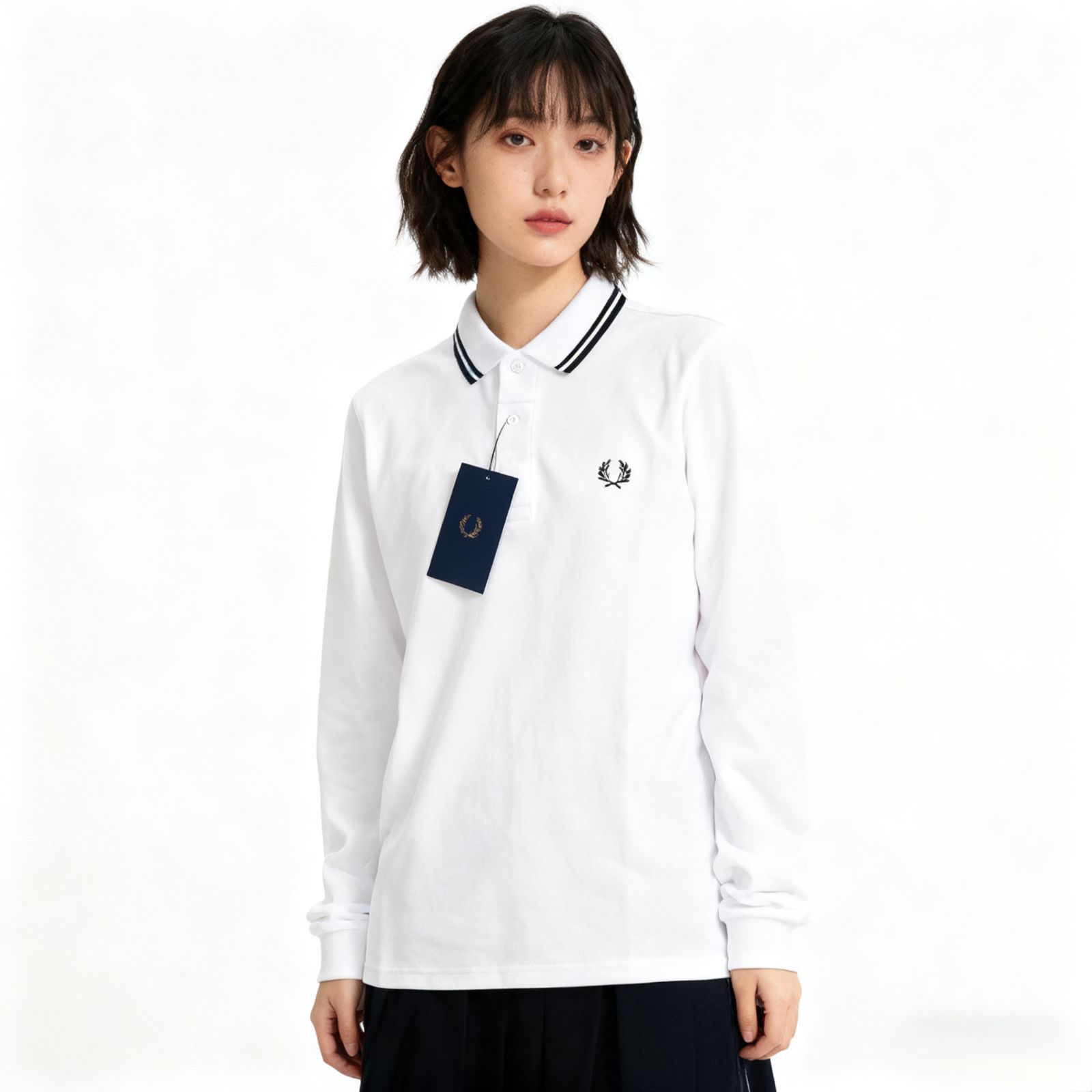 フレッドペリー FRED PERRY メンズ ロングスリーブ ツイン ティップド