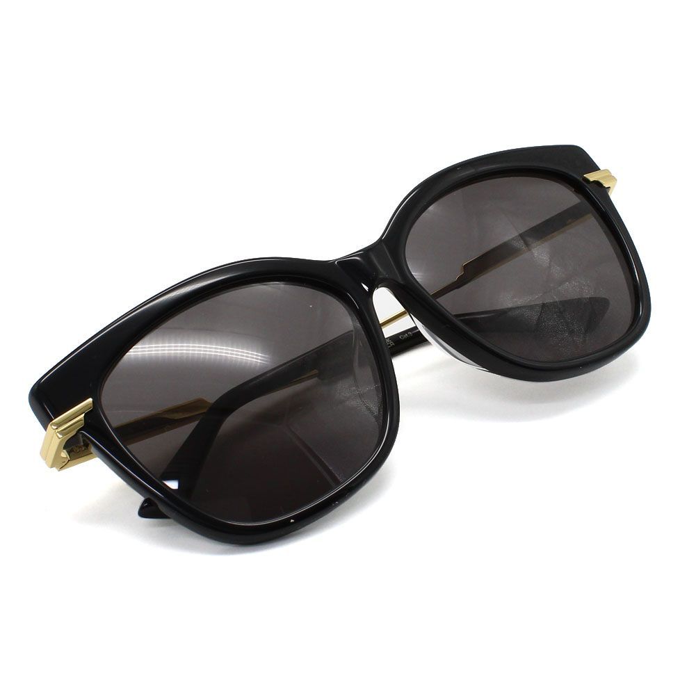 ボッテガヴェネタ BV1296SA 001 サングラスグレー ブラック ゴールド BOTTEGA VENETA（ボッテガ・ヴェネタ） 国内正規品 サングラス