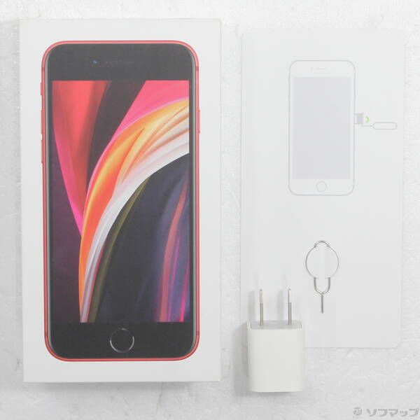 中古品〕 iPhone SE 第2世代 64GB プロダクトレッド MX9U2J／A SIM
