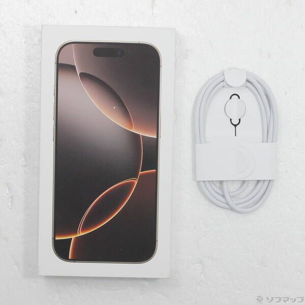 中古品〕 iPhone16 Pro 256GB デザートチタニウム MYN23J／A SIMフリー
