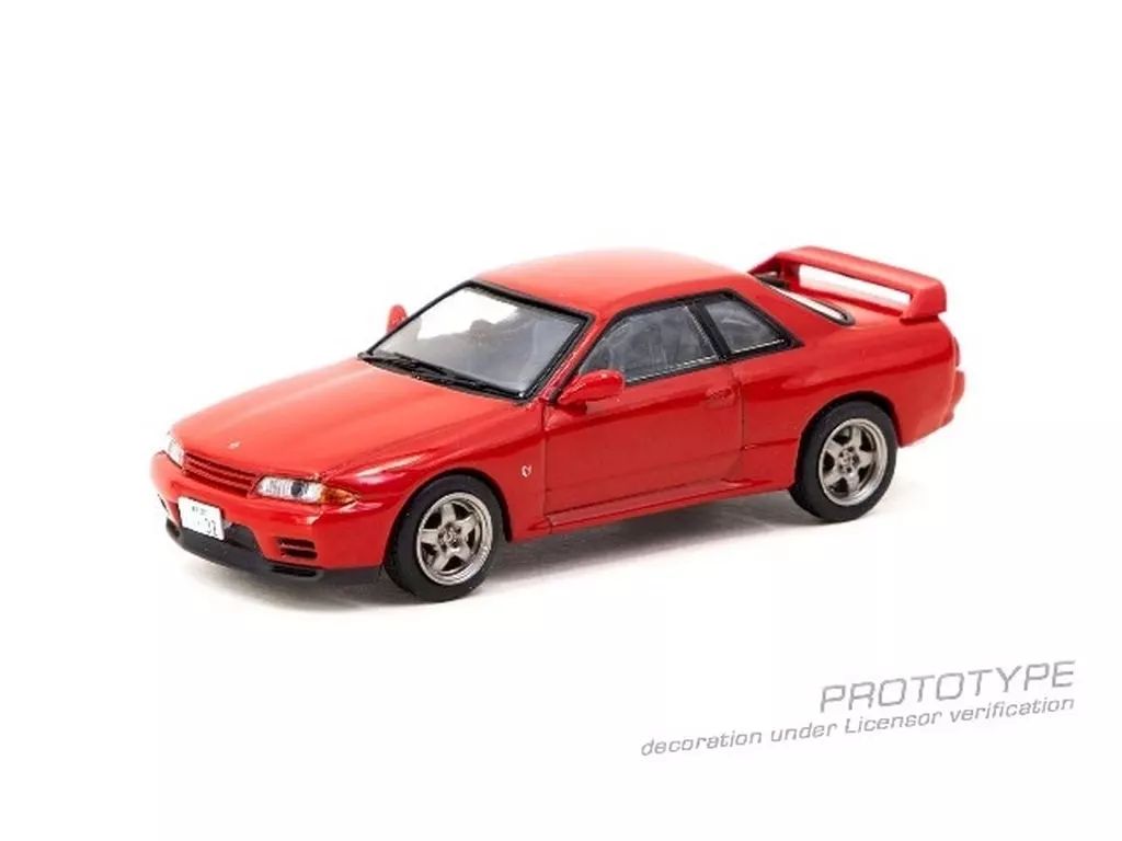 Nissan GT-R ミニカー 赤 新品】ミニカー 1/64 Nissan Skyline GT-R (BNR32)(レッド) [JC64-008