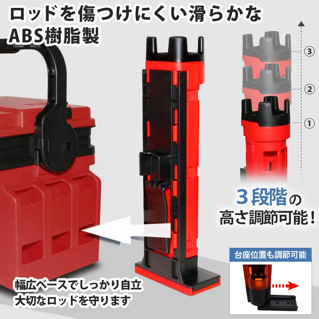Amazon | ロッド ホルダー スタンド 2個 セット メイホウ ダイワ 互換 