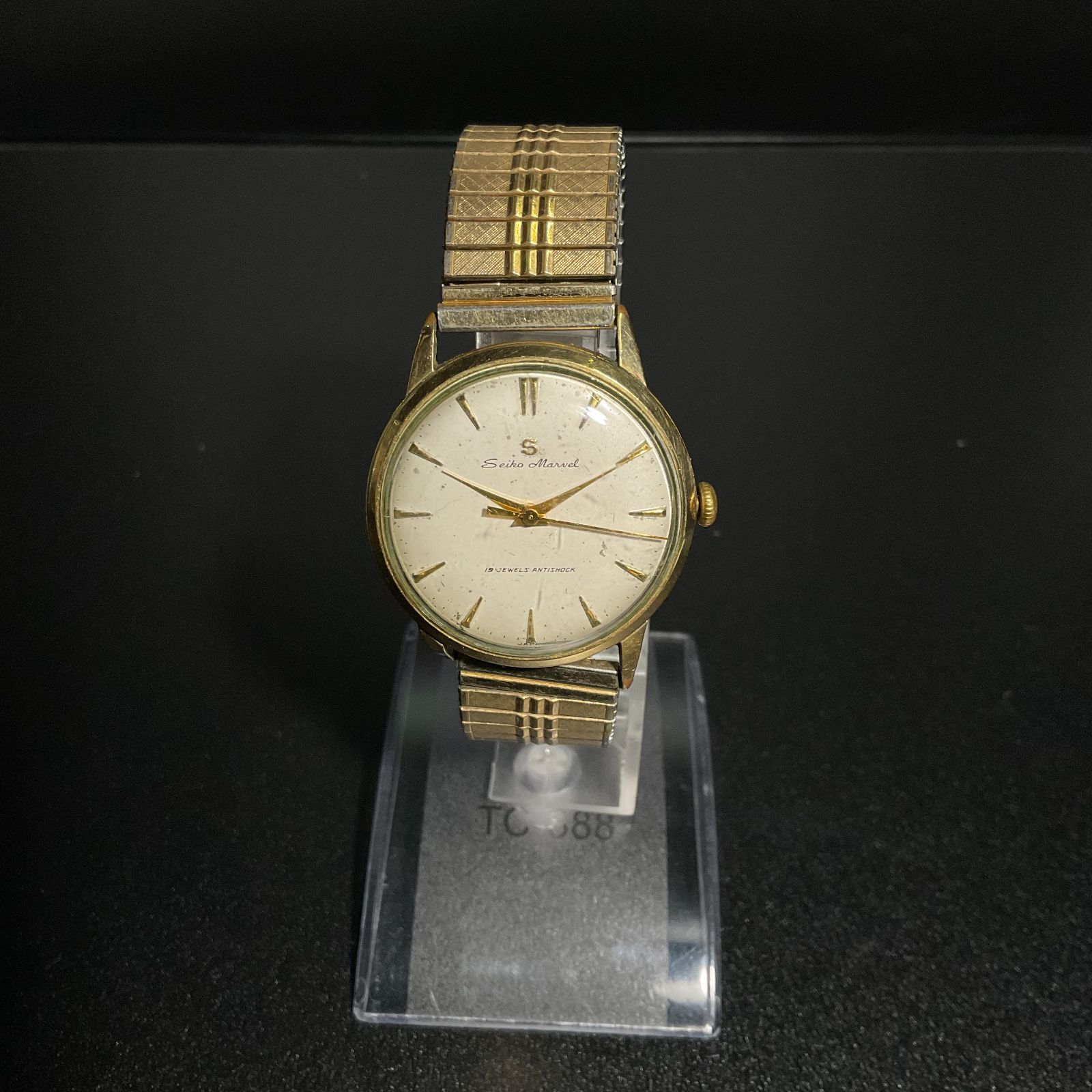 セイコー マーベル 白文字盤 手巻き 稼働