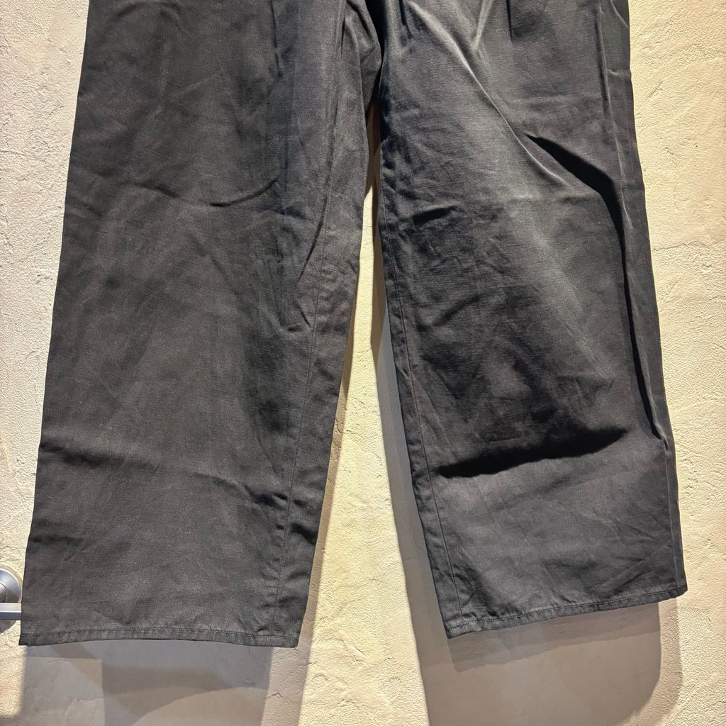 AURALEE オーラリー HARD TWIST FINX LINEN CHINO PANTS チノパンツ