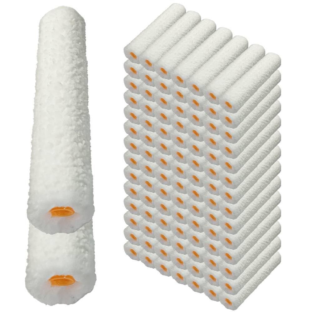 塗装ローラー マイクロファイバー スモール ペイント ペンキ 用品 6インチ 14ミリ 100本