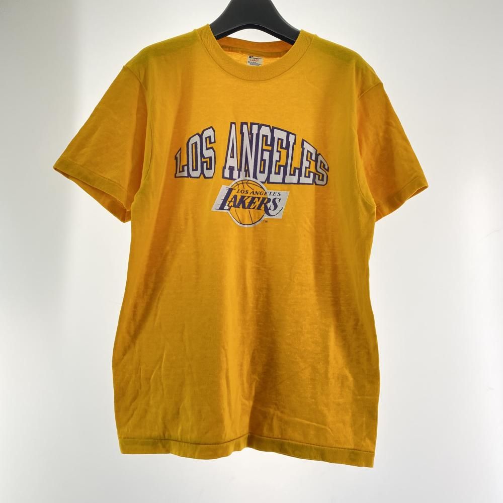 中古】80s Champion トリコタグ LOS ANGELES LAKERS Tシャツ サイズL