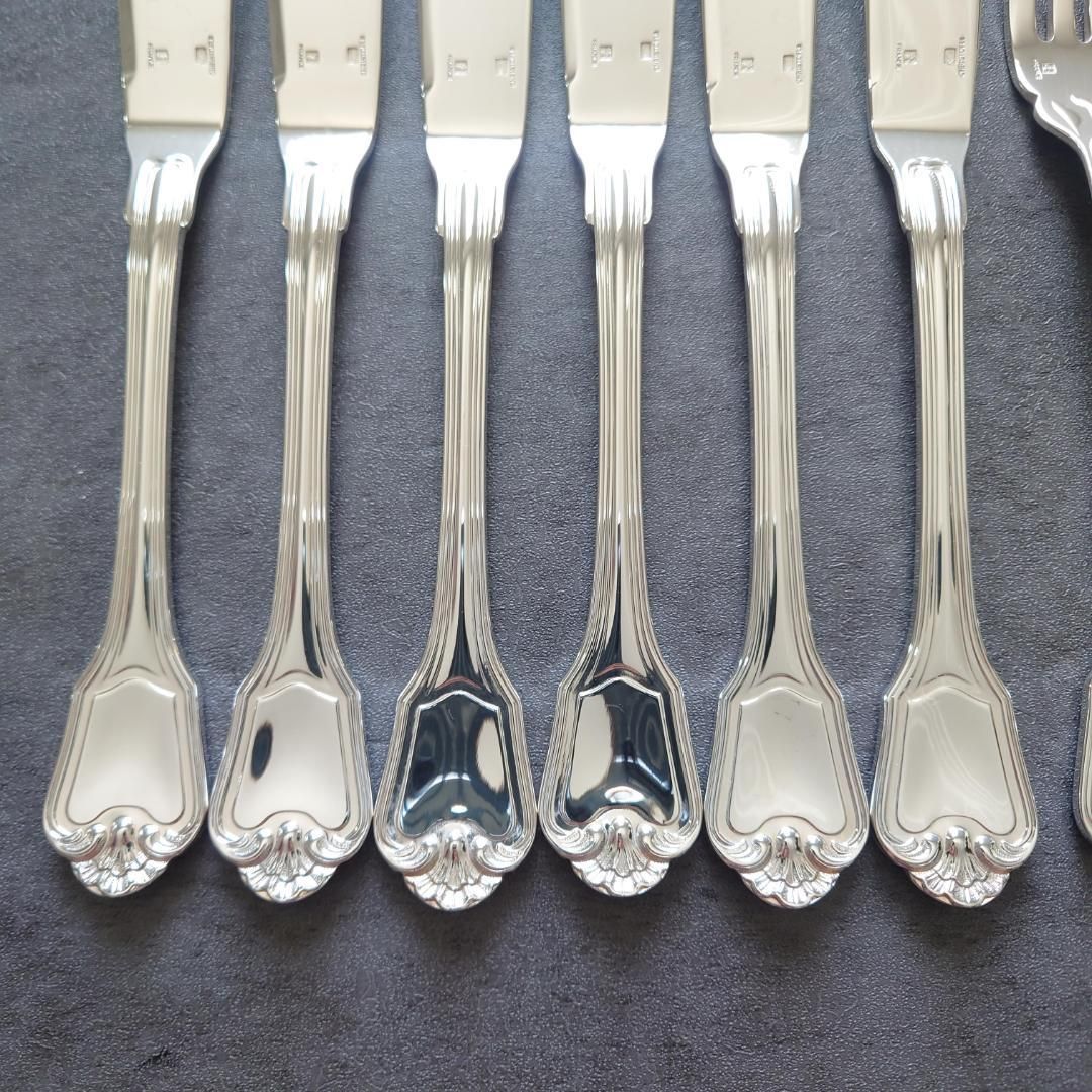 希少 極美品 クリストフル ポートロイヤル フィッシュ ナイフ フォーク