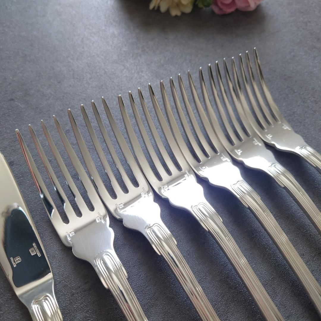 希少 極美品 クリストフル ポートロイヤル フィッシュ ナイフ フォーク