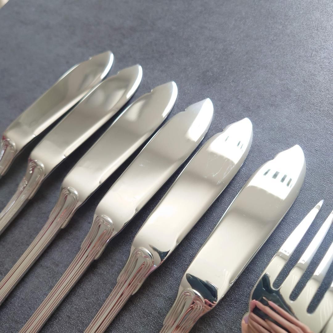 希少 極美品 クリストフル ポートロイヤル フィッシュ ナイフ フォーク
