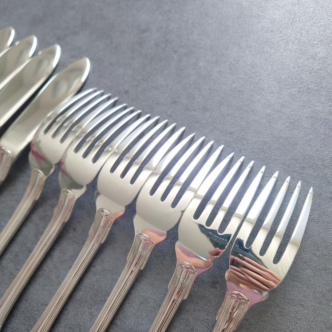 希少 極美品 クリストフル ポートロイヤル フィッシュ ナイフ フォーク