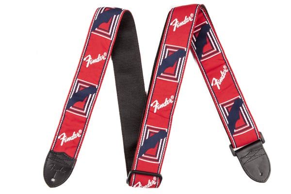 WJ139 Fender / Monogram Strap Red/White/Blue ギターストラップ