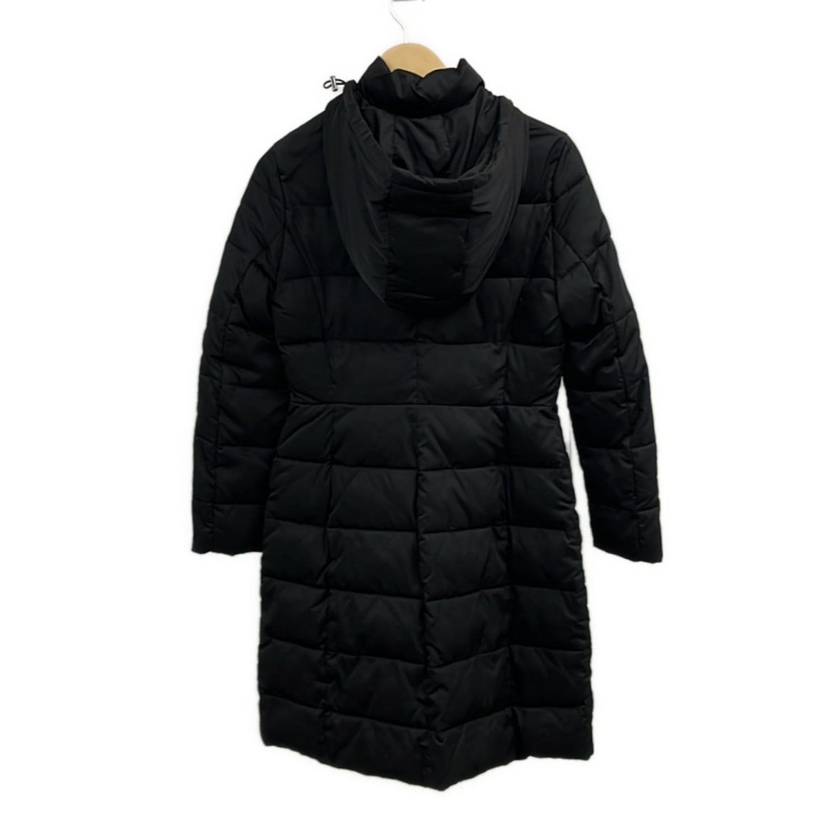 エンポリオアルマーニ 毛皮コート レディース ロング ベルト 40 L ブラック ARMANI EXCHANGE コート アウター 「A|X アルマーニ エクスチェンジ