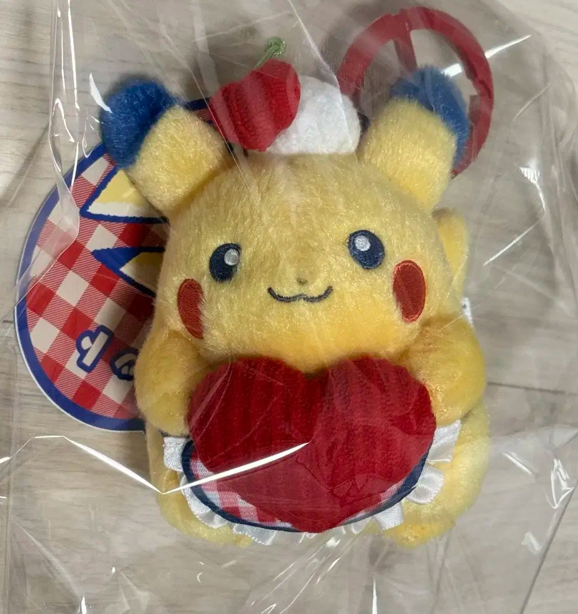 ダイナーピカチュウ ハートキーホルダー マスコット DINER PIKACHU