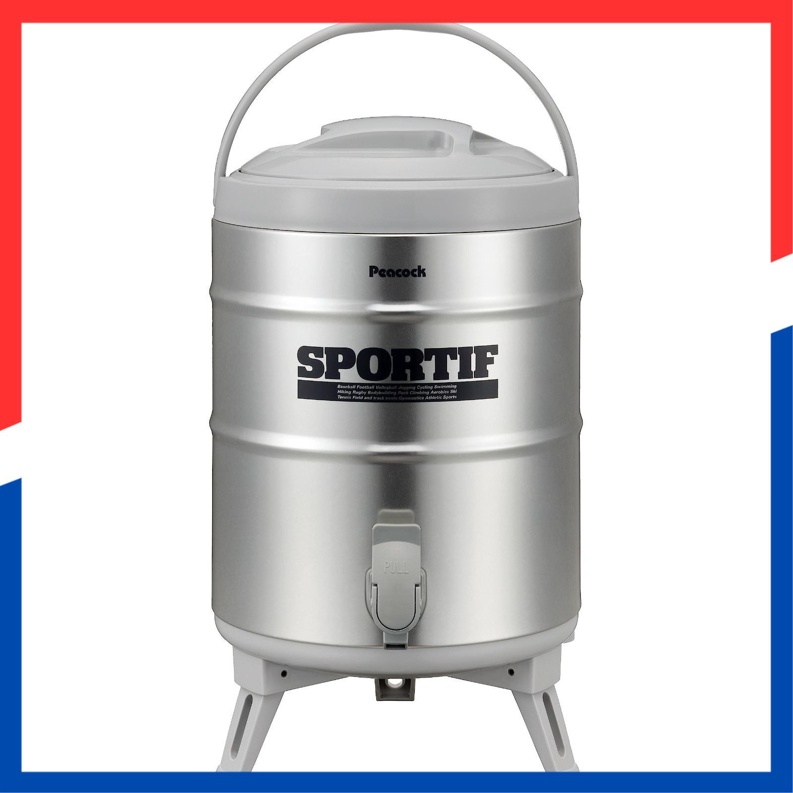 在庫処分】保温 キーパー アウトドア 保冷 キャンプ 大容量 小売業者 日本製 ジャグ 9.5L タンク ステンレス ウォータージャグ グレー  ピーコック 10L INS-100K ピーコック魔法瓶工業(The-peacock) H