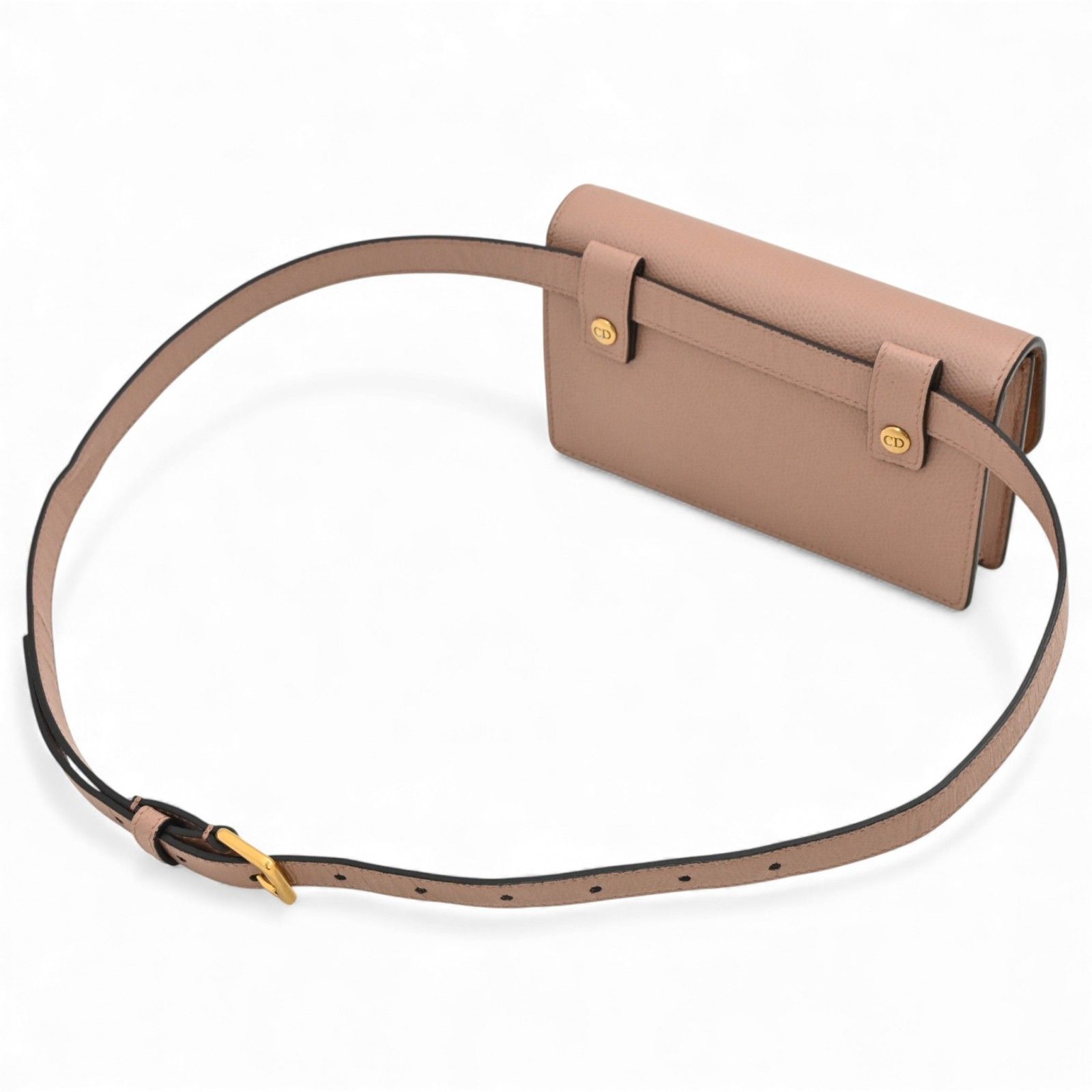 ディオール サドルベルトポーチ ウエストバッグ ピンクベージュ A