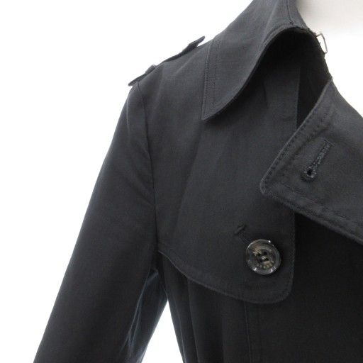 アクアスキュータム AQUASCUTUM トレンチコート ロング 55 紺 ネイビー