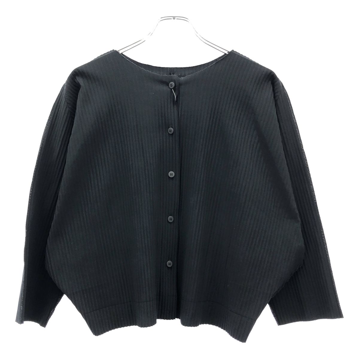 me ISSEY MIYAKE ミーイッセイ ミヤケ プリーツドルマンカーディガン