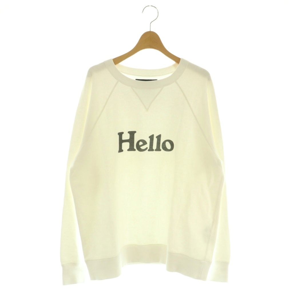 マディソンブルー MADISONBLUE HELLO SWEAT スウェット トレーナー 長袖 コットン 2 白 /NR ■OS