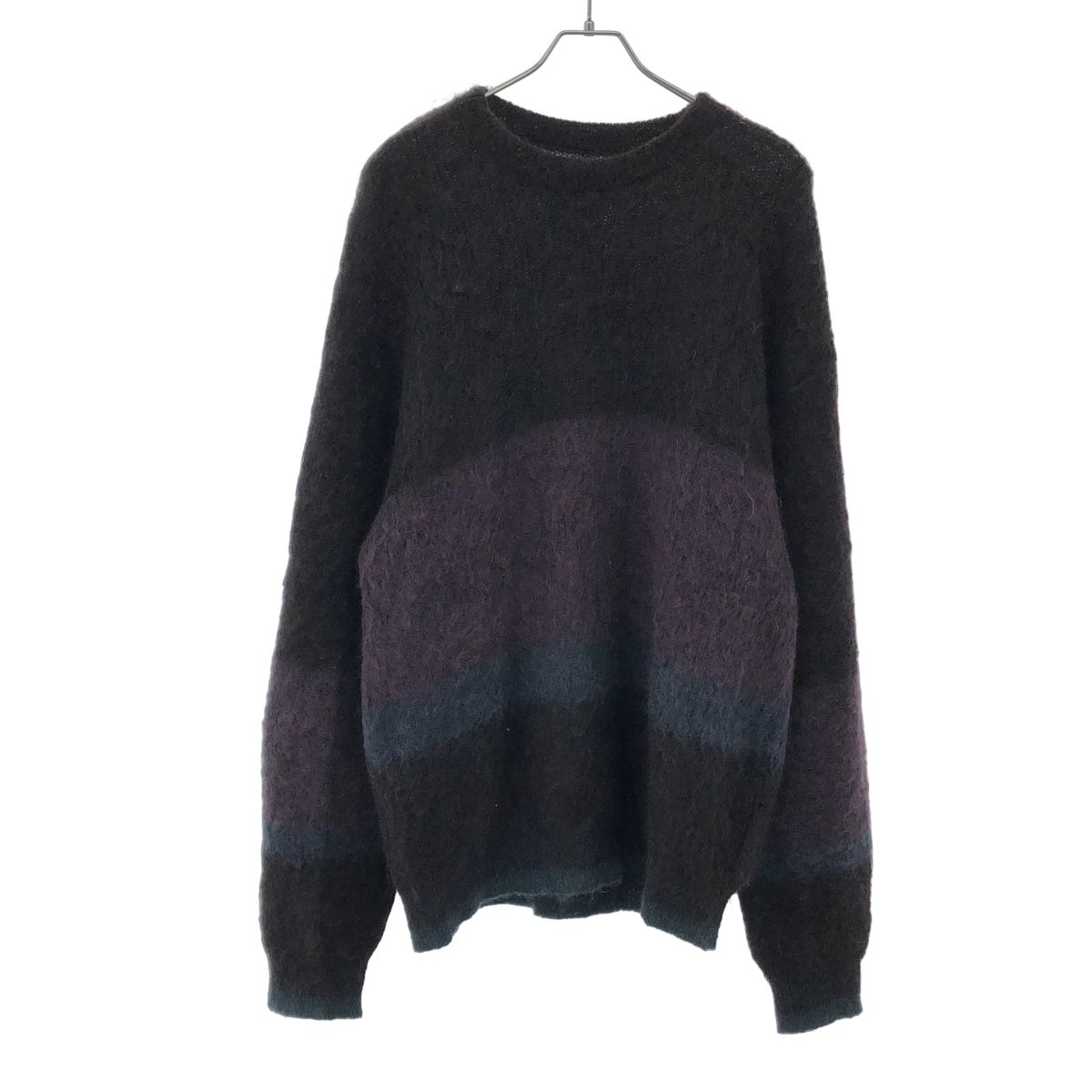YOKE ヨーク 23AW MOHAIR BORDER CREWNECK SWEATER モヘアボーダー 