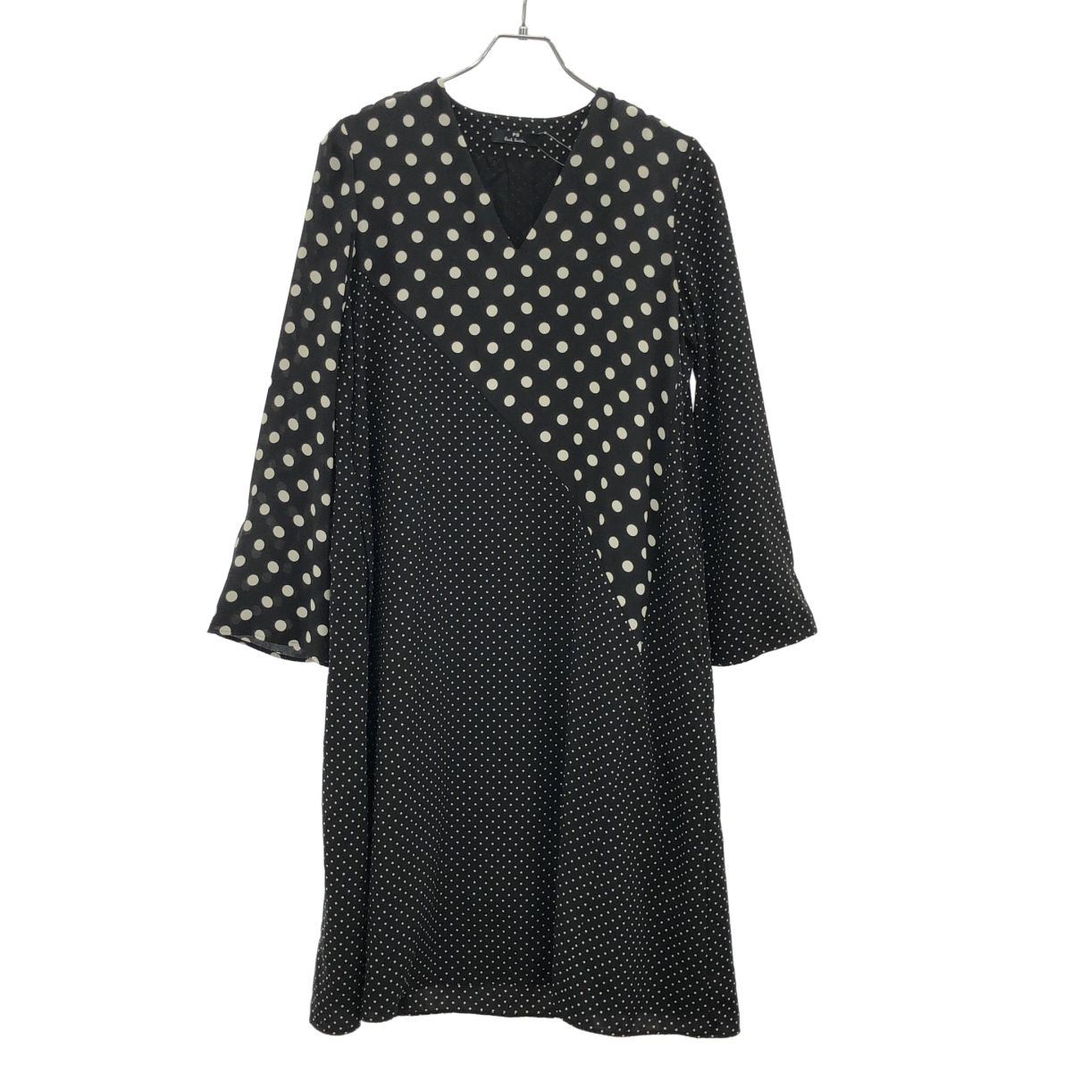 PS Paul Smith ピーエスポールスミス 19 SS Polka Dot Dress ポルカドットドレスワンピース 368040 6744253 ブラック 40