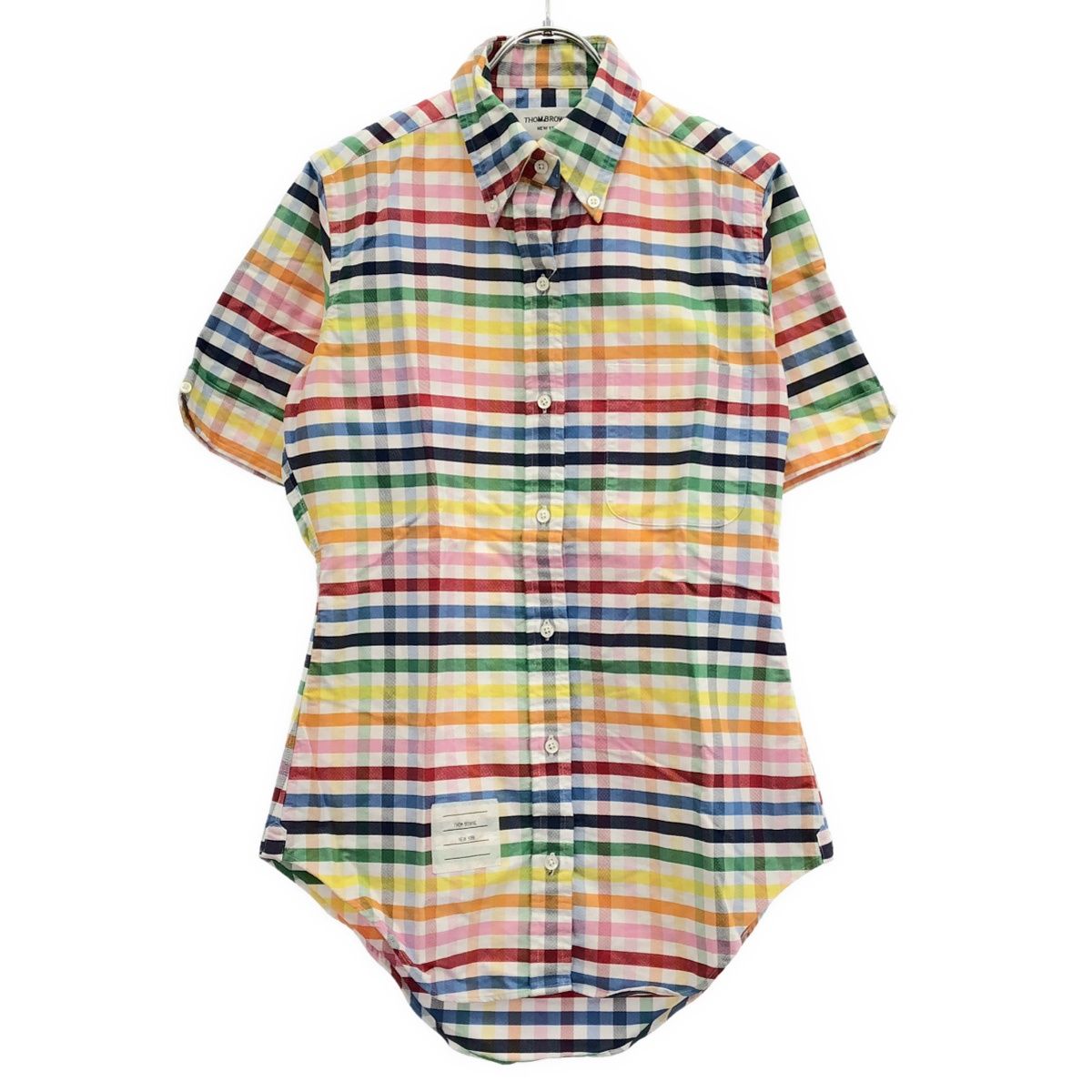 THOM BROWNE トム ブラウン マルチチェックシャツ ミックスカラー
