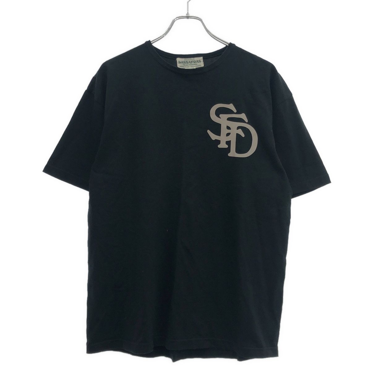 SASSAFRAS ササフラス リフレクタープリントTシャツ ブラック M - メルカリ