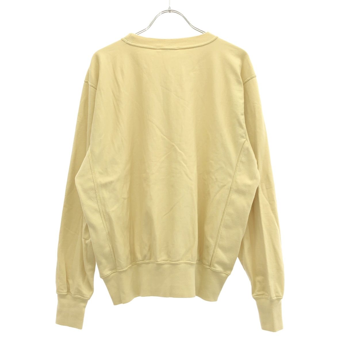 AURALEE オーラリー 24 SS ELASTIC HIGH GAUGE SWEAT P O スウェットトレーナー イエロー 1