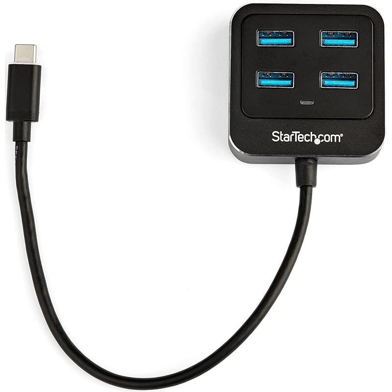 彡StarTech.com 4ポートUSB Type-Cハブ USB-C - USB 3.1 Gen 2 ハブ 10 Gbps バスパワー 4 x USB-Aポート搭載USB-C HUB 0