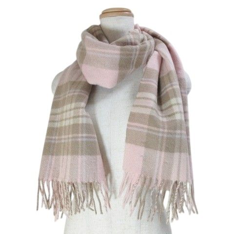 ジョンストンズ Johnstons カシミヤマフラー ストール チェック