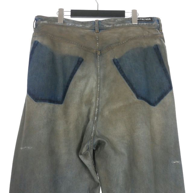 バレンシアガ BALENCIAGA 23AW PATCHED POCKET BAGGY JEANS バギー