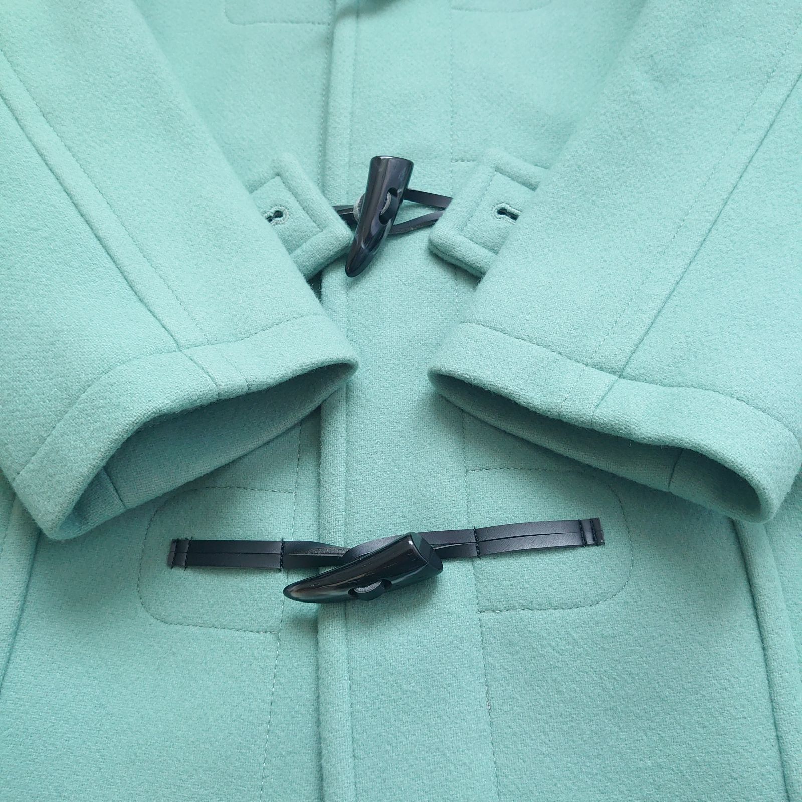 BABYLONE メルトンダッフルコート グリーン36 カシミヤ混 - メルカリ