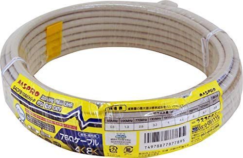 【中古】「非常に良い（無料延長保証）」マスプロ電工 家庭用75Ω4Cケーブル 灰色 10m S4CFB10M(H)-P 中古】「非常に良い（無料延長保証）」マスプロ電工 家庭用75Ω4C