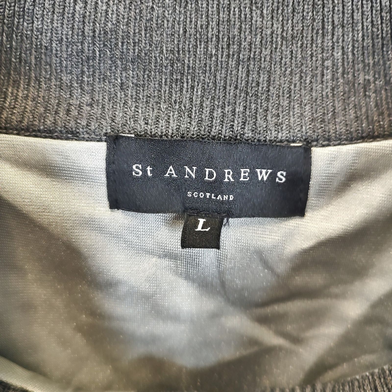 St ANDREW セントアンドリュース ゴルフ ジップアップ ニット