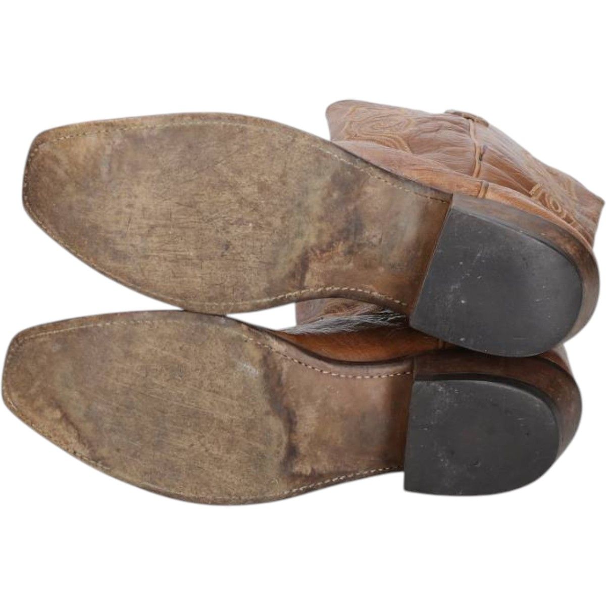 古着 ルケーシー LUCCHESE 総柄 スクエアトゥ ウエスタンブーツ 10 1 