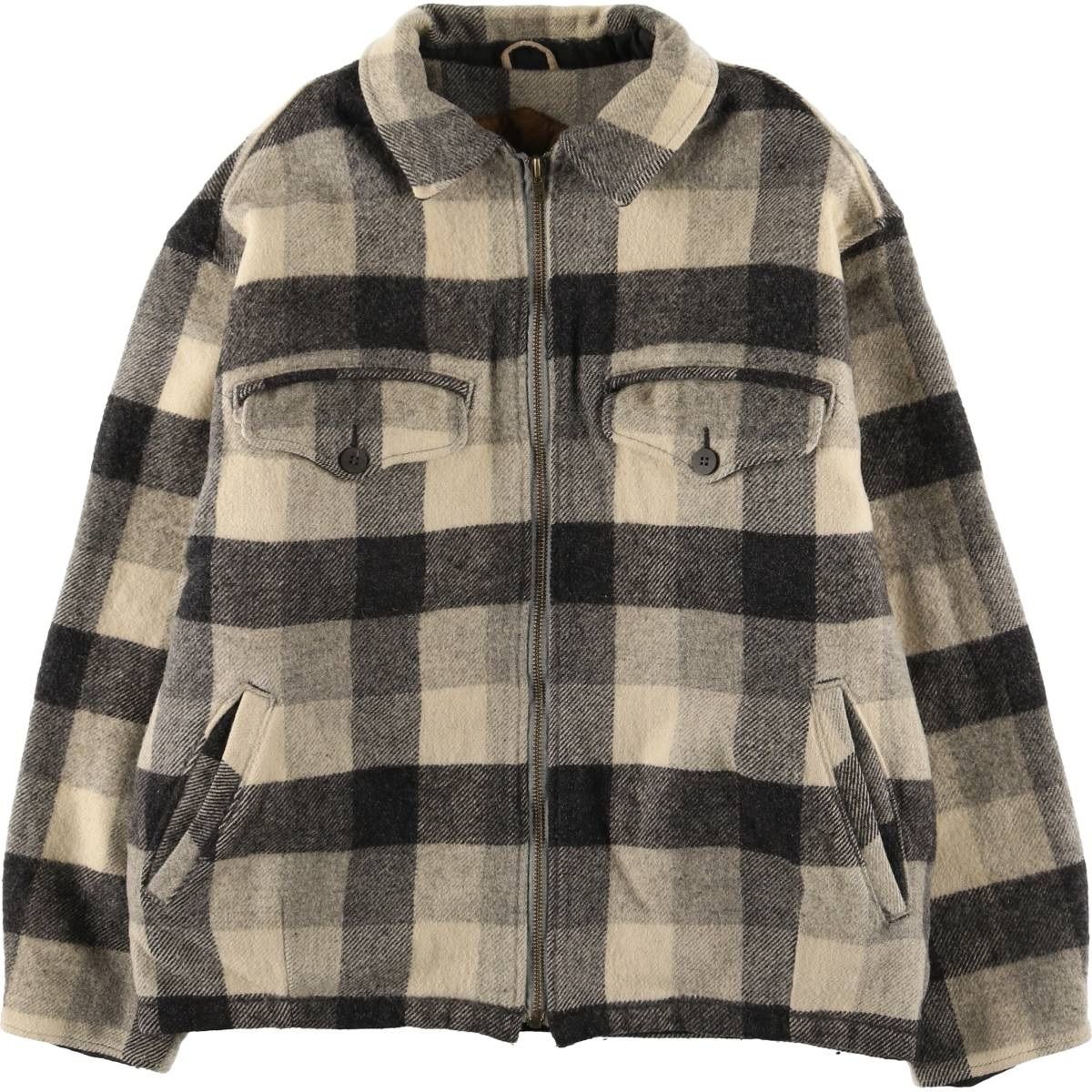 古着 90年代 ウールリッチ WOOLRICH チェック柄 中綿入り ウール