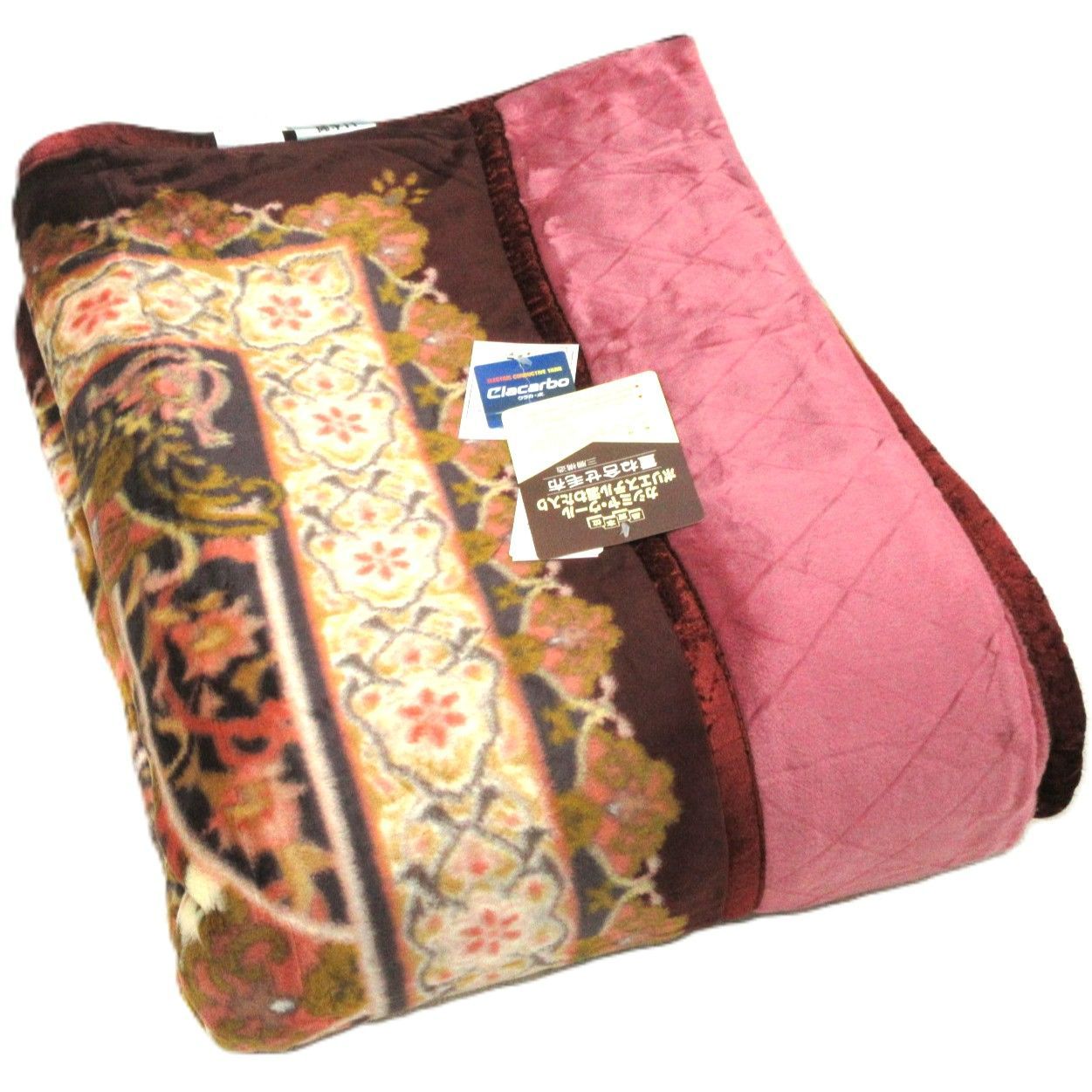 ボリューム毛布 カシミヤウール混 綿入れ 日本製 ￥30800 ピンク