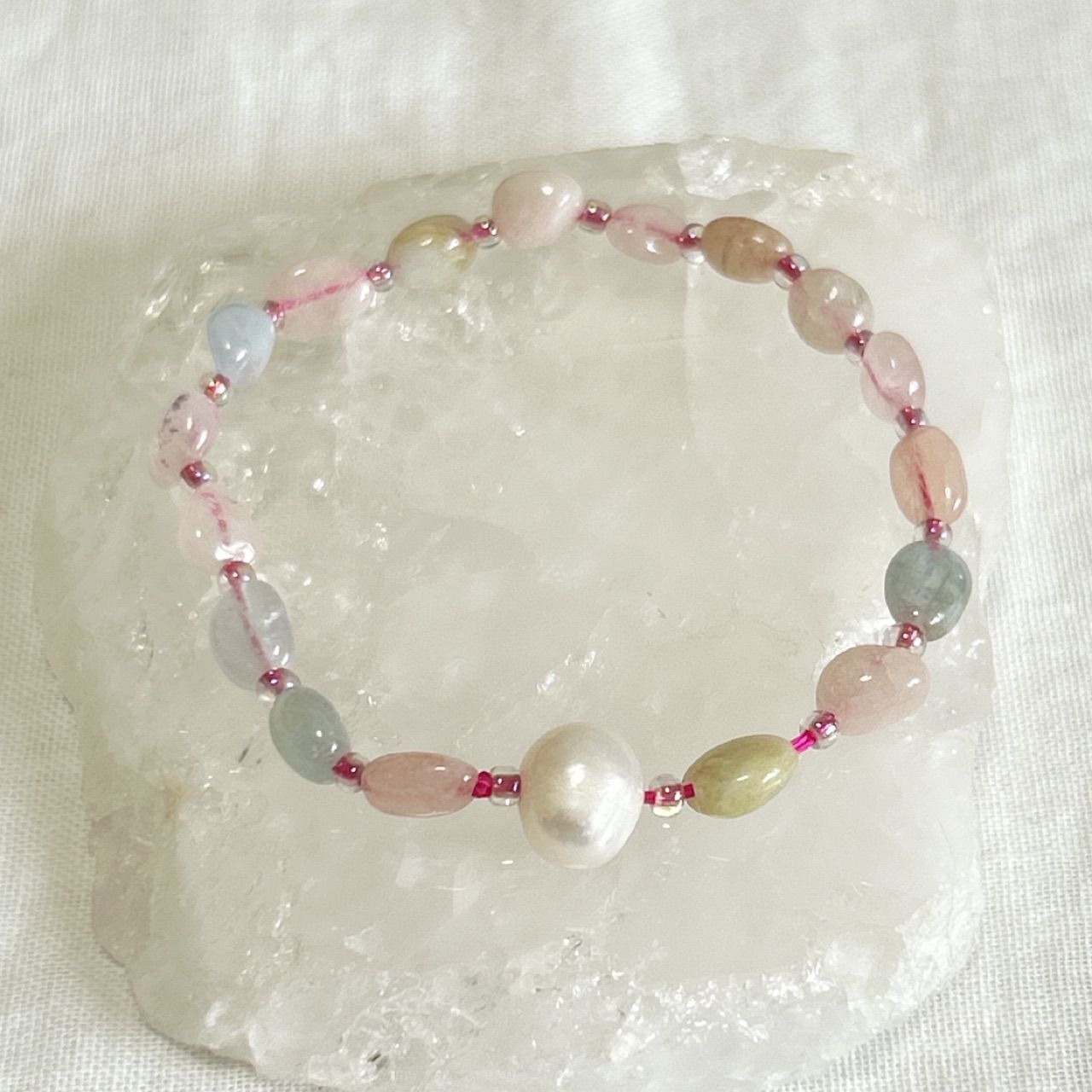 ミックスベリル ブレスレット 人間関係を良好にする ストレス軽減 愛と