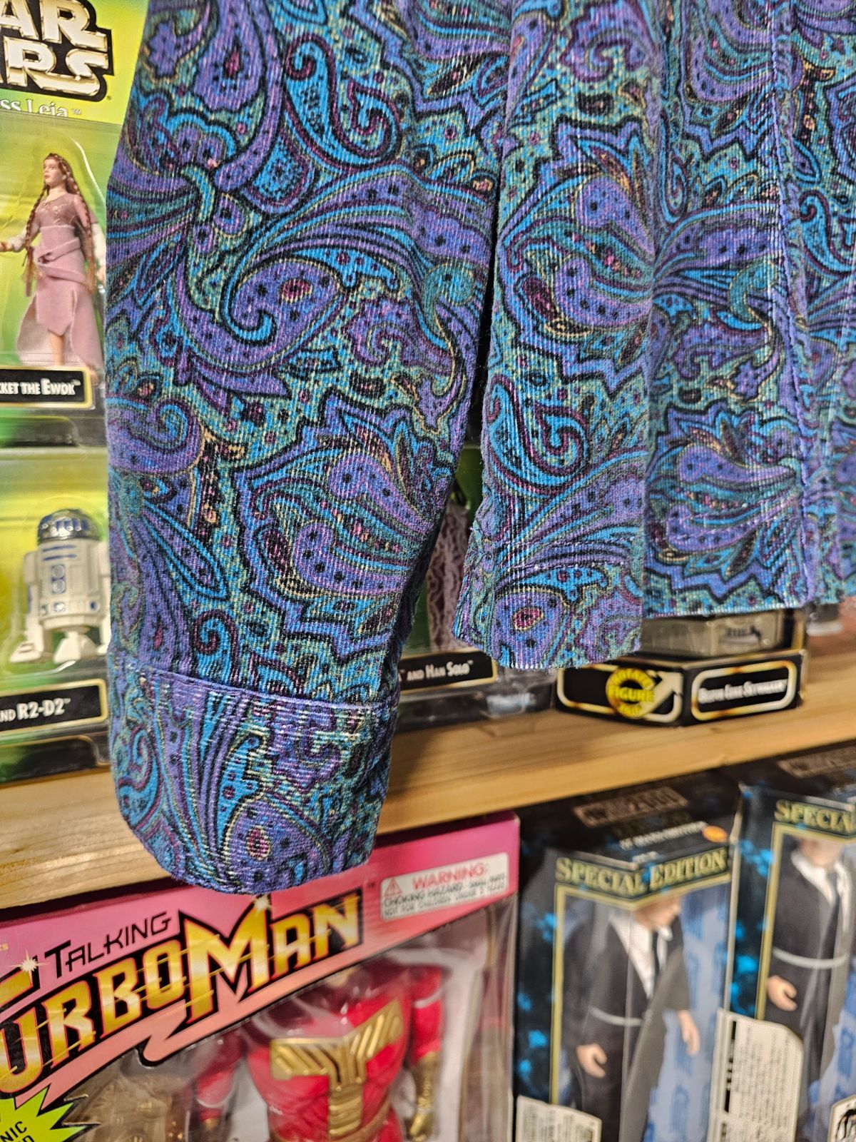 US古着 90 00 s Chadwicks of Boston Paisley Corduroy ShirtJacket チャドウィック オブ ボストン ペイズリー柄 コーデュロイ シャツジャケット その他 ジャケット アウター メンズ